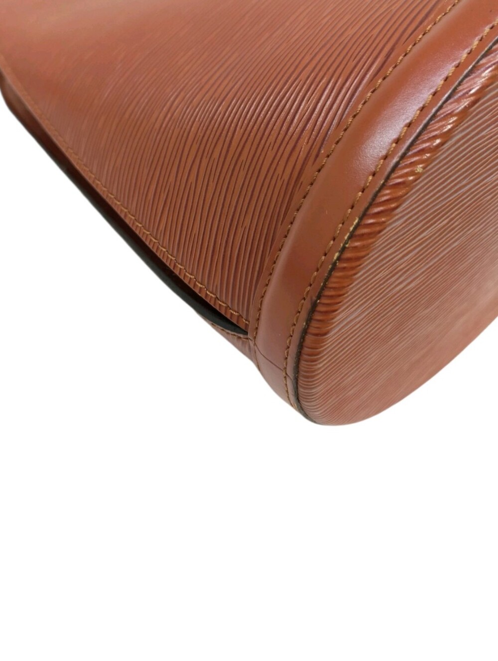 Louis Vuitton Cluny Shoulder Bag Structured Epi Brown Leather Bucket - Picture 6 of 10